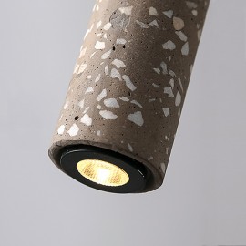 Nordic minimalism decorative design Terrazzo Tube Pendant Lamp