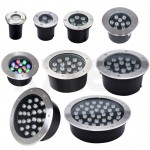 1W 3W 6W 9W 12W 18W 24W 36W 48W Round LED underground light