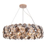 Luxurious Crystal Circle Living Room Design Creative Crystal Nordic Chandelier Lamp